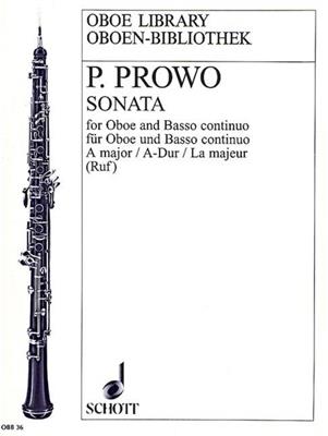 Pierre Prowo: Sonata No.5 A major: Hautbois et Accomp.