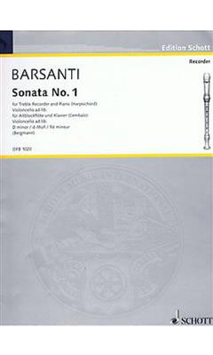 Francesco Barsanti: Sonate D: Flûte à Bec Alto et Accomp.