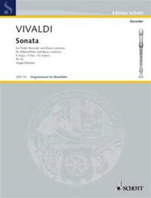 Antonio Vivaldi: Sonate F: Flûte à Bec Alto et Accomp.