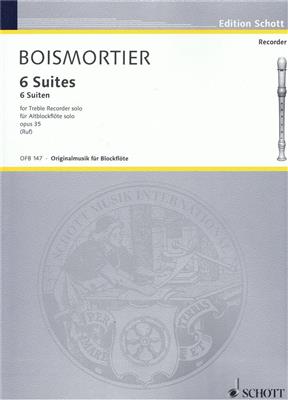 Joseph Bodin de Boismortier: Suiten(6) Opus 35: Flûte à Bec Alto