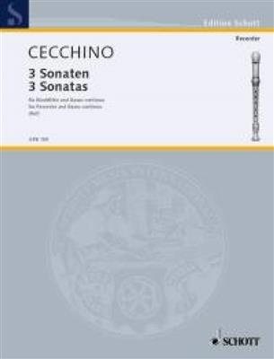 Tomaso Cecchino: Sonaten(3): Flûte à Bec