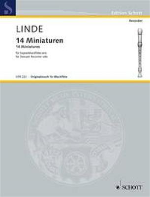 Hans-Martin Linde: 14 Miniatures: Flûte à Bec Soprano