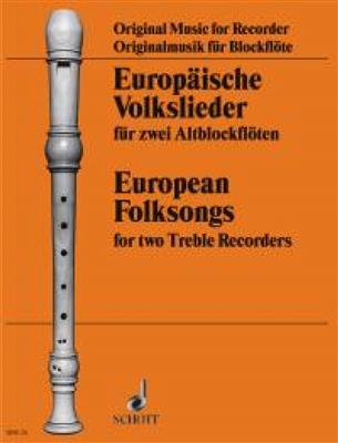 Europaische Volkslieder: Duo pour Flûtes à Bec