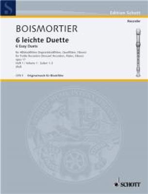 Joseph Bodin de Boismortier: 6 Leichte Duette - 6 Easy Duets Op. 17 Vol. 1: Duo pour Flûtes à Bec