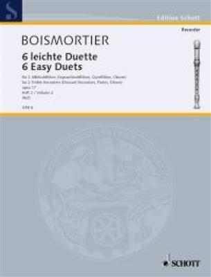 Joseph Bodin de Boismortier: 6 Leichte Duette - 6 Easy Duets Op. 17 Vol. 2: Duo pour Flûtes à Bec