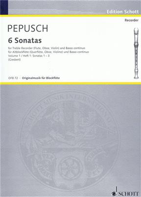 Johann Christoph Pepusch: Sonaten(6) 1: Flûte à Bec Alto et Accomp.