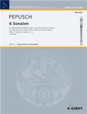 Johann Christoph Pepusch: Sonaten(6) 2: Flûte à Bec Alto et Accomp.
