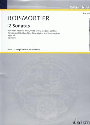 Joseph Bodin de Boismortier: Sonaten(2): Flûte à Bec