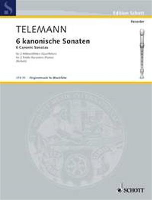 Georg Philipp Telemann: Six Canonic Sonatas for Two Treble Recorders: Duo pour Flûtes à Bec