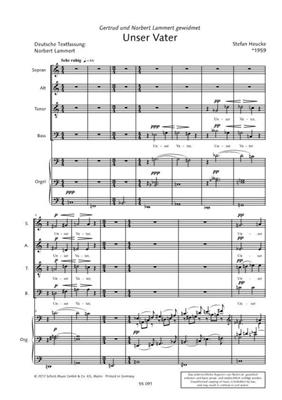 Stefan Heucke: Unser Vater op. 57 a: Chœur Mixte et Ensemble