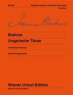 Johannes Brahms: Hungarian Dances: (Arr. Peter Roggenkamp): Piano Quatre Mains