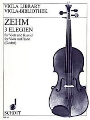 Friedrich Zehm: Three Elegies: (Arr. Konstantin Gockel): Alto et Accomp.