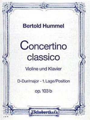 Bertold Hummel: Concertino Classico D Opus 103B: Cordes (Ensemble)