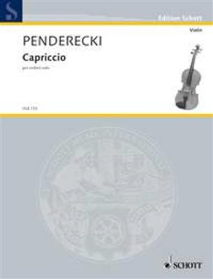 Krzysztof Penderecki: Capriccio: Solo pour Violons