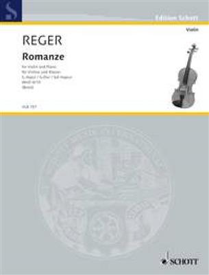 Max Reger: Romance G major WoO II/10: Violon et Accomp.