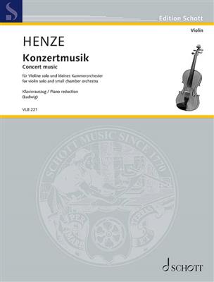 Hans Werner Henze: Konzertmusik: Orchestre de Chambre