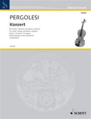 Giovanni Battista Pergolesi: Concerto Bb Major: Cordes (Ensemble)