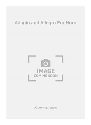 Don Haddad: Adagio and Allegro For Horn: Solo pour Cor Français