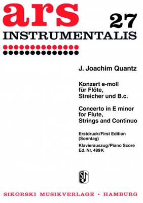 Johann Joachim Quantz: Konzert: Orchestre à Cordes et Solo