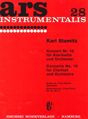 Carl Stamitz: Konzert Nr. 10 für Klarinette und Orchester: Clarinette et Accomp.