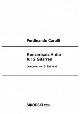 Ferdinando Carulli: Konzertsatz: Duo pour Guitares