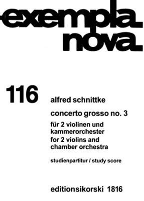 Alfred Schnittke: Concerto Grosso Nr. 3: Orchestre de Chambre