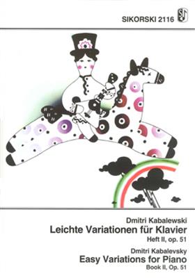 Dmitri Kabalevsky: Leichte Variationen Op. 51 Vol 2: Solo de Piano