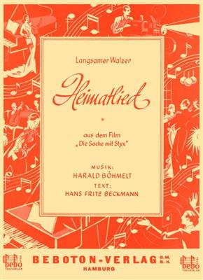 Harald Böhmelt: Heimatlied: Chant et Piano