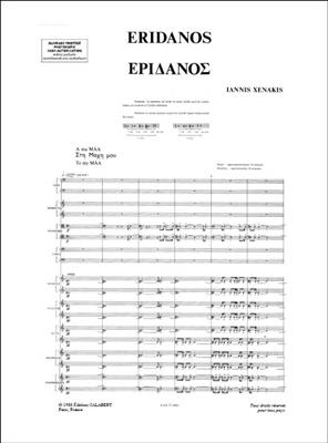 Iannis Xenakis: Eridanos 2 Cors 2 Trp 2 Tb + Cordes Partition: Orchestre Symphonique