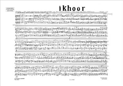 Iannis Xenakis: Ikhoor: Ensemble de Chambre