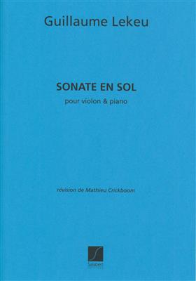 Guillaume Lekeu: Sonate En Sol Majeur: Violon et Accomp.