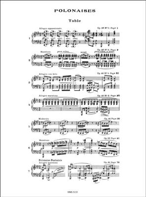 Frédéric Chopin: Sept Polonaises, Op 26, 40, 44, 53, 61: Solo de Piano