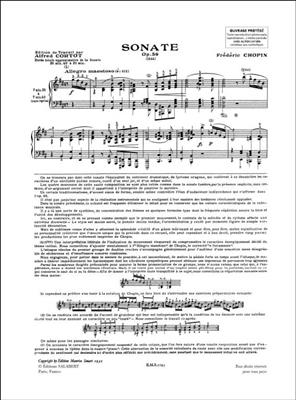 Frédéric Chopin: Sonate Opus 58: Solo de Piano