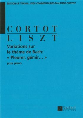 Franz Liszt: Variations sur le thème de Bach: Pleurer, gémir…: Solo de Piano