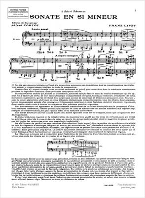 Franz Liszt: Sonate en si mineur: Solo de Piano