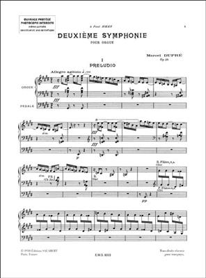 Marcel Dupré: Symphonie 2 Opus 26: Orgue