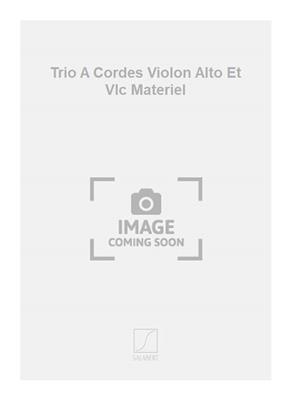 Jean Rivier: Trio A Cordes Violon Alto Et Vlc Materiel: Trio de Cordes