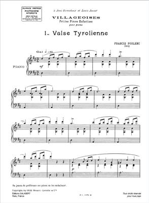 Francis Poulenc: Villageoises - Petite Pieces Enfantines: Solo de Piano