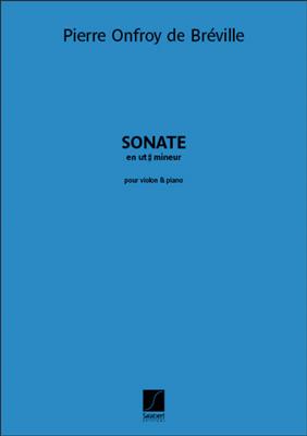 Pierre-Onfroy de Bréville: Sonate en ut dièse mineur: Violon et Accomp.