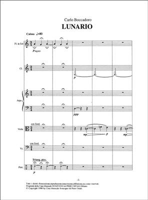 Carlo Boccadoro: Lunario: Ensemble de Chambre
