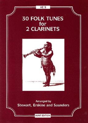 30 Folk Tunes For 2 Clarinets: Duo pour Clarinettes