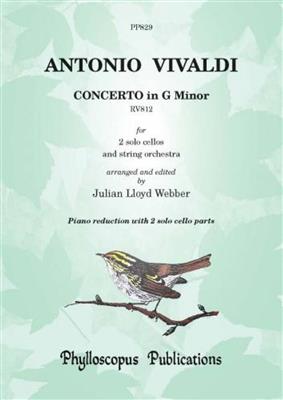 Antonio Vivaldi: Concerto in G minor RV812 [PIANO REDUCTION]: (Arr. Julian Lloyd Webber): Duo pour Violoncelles