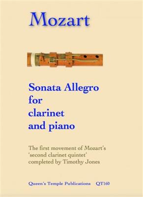 Wolfgang Amadeus Mozart: Sonata Allegro For Clarinet & Piano: Clarinette et Accomp.