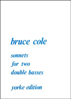 B Cole: Sonnets For Two Double Basses: Duo pour Contrebasses