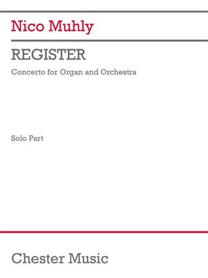 Nico Muhly: Register (Solo Part): Orchestre Symphonique