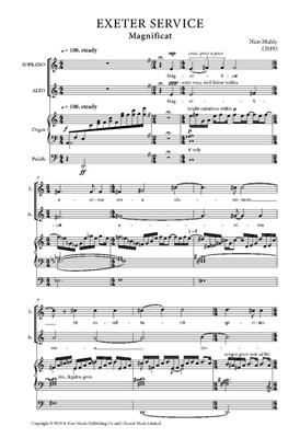 Nico Muhly: Exeter Service: Chœur Mixte et Piano/Orgue