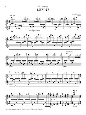 Nico Muhly: Refine: Solo de Piano