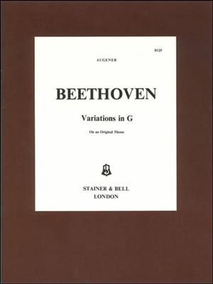 Ludwig van Beethoven: 9 Variations On An Original Theme In G: Solo de Piano