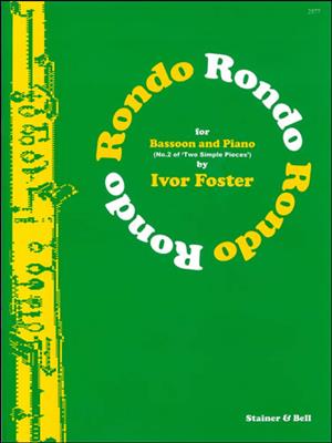 Arnold Foster: Rondo For Bassoon and Piano: Basson et Accomp.