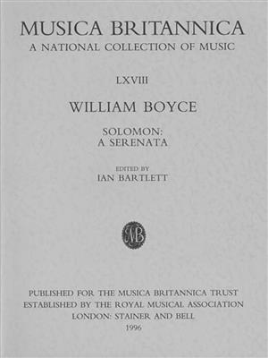 William Boyce: Solomon: Orchestre Symphonique